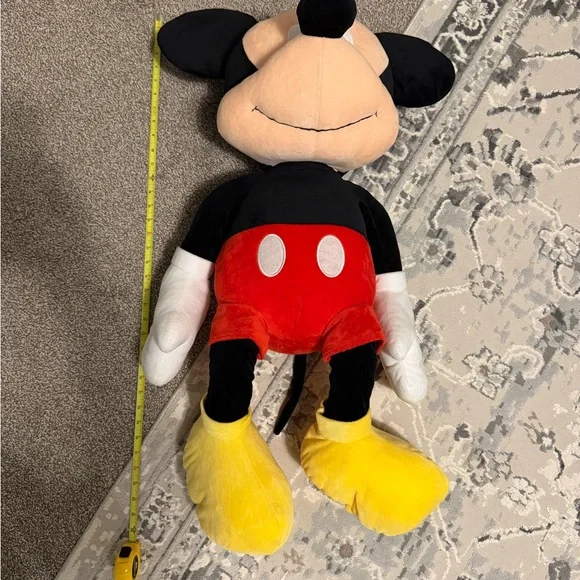 Disney Mickey Mouse Plush - Black, Red, Yellow 36” - Picture 2 of 3